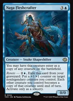 Naga Fleshcrafter - Foil TDM LP MTG - Image 1