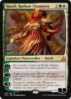 Huatli, Radiant Champion PL/MP, English MTG Rivals of Ixalan - Image 1