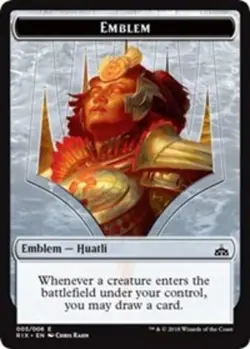Emblem - Huatli NM, English MTG Rivals of Ixalan - Image 1