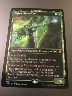 MTG Theros Beyond Death #266 Nylea, Keen-Eyed Showcase Foil NM - Image 3