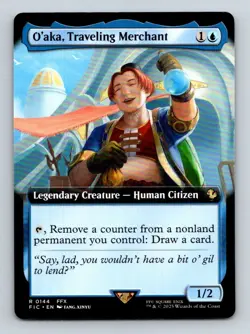 #144 O'aka, Traveling Merchant 2025 Final Fantasy Commander ` Rare - Image 1