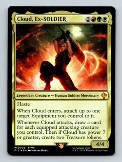 #2 Cloud, Ex-SOLDIER 2025 Final Fantasy Commander Mythic - Image 1