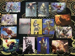 MTG Final Fantasy Art Cards Lot Of 15 - Tifa Gold Stamp - Terra Gold Sginature - Image 1