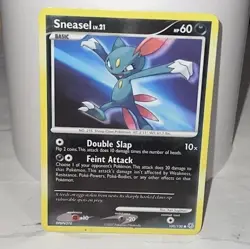 Sneasel 100/130 Reverse Holo Diamond & Pearl Base Set Pokemon Card NM - Image 1