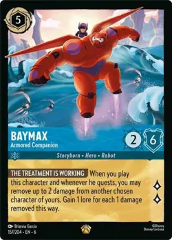 Lorcana Baymax - Armored Companion NM Normal Azurite Sea - Image 2