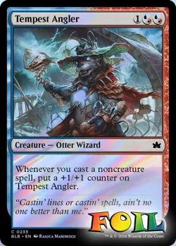 Tempest Angler 0235 MTG Bloomburrow Common NP Foil - Image 1