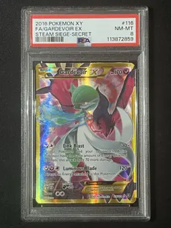 Gardevoir EX 116/114 PSA 8 XY Steam Siege Pokemon TCG Card - Image 1