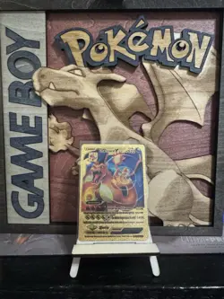 Pokemon Charizard V HP 522 Gold Foil Fan Art Card - Image 3