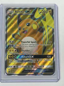 Raichu GX SM90 SM Holo Sun And Moon Pokemon Card TCG A08 - Image 1