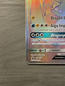 Pokémon TCG Dragonite GX Holo Promo Card Sun & Moon SM156 - LP - Image 3