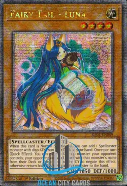 Yugioh Fairy Tail - Luna RA01-EN009 1st Quarter Century Secret Rare - Image 3