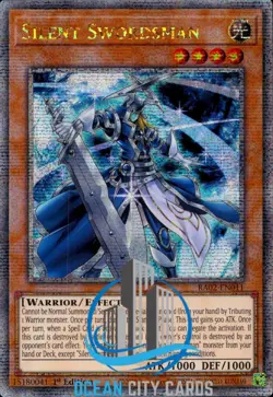 Yugioh Silent Swordsman RA02-EN011 Quarter Century Secret Rare NM 1st Ed - Image 1