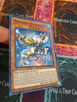 Yu-Gi-Oh! TCG Moulinglacia the Elemental Lord FLOD-ENSE2 Limited Super Rare NM - Image 6