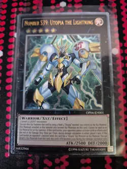 Number S39: Utopia the Lightning Yu-Gi-Oh! OP04-EN001 Ultimate Rare - Image 3