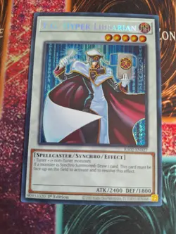 Yu-Gi-Oh! T.G. Hyper Librarian RA02-EN027 Secret Rare 1st Edition Near Mint - Image 5