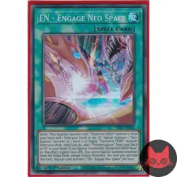 Yugioh EN - Engage Neo Space POTE-EN051 Super Rare 1st Edition LP - Image 1