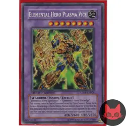 Yugioh Elemental HERO Plasma Vice CT04-EN006 Secret Rare LP - Image 1