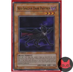 Yugioh Neo-Spacian Dark Panther POTD-EN005 Super Rare 1st Edition MP - Image 2