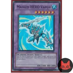 Yugioh Masked HERO Vapor GENF-EN095 Super Rare LP - Image 1