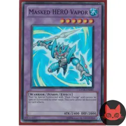 Yugioh Masked HERO Vapor GENF-EN095 Super Rare LP - Image 2