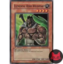 Yugioh Elemental HERO Wildheart EEN-EN008 Common 1st Edition NM - Image 1
