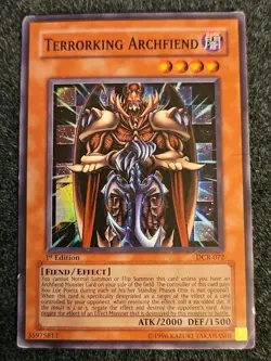 YUGIOH TERRORKING ARCHFIEND DCR-072 SUPER HP 1st - Image 1