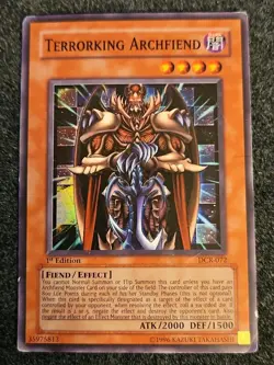 YUGIOH TERRORKING ARCHFIEND DCR-072 SUPER HP 1st - Image 2