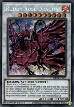 Ruddy Rose Dragon 1st Ed Prismatic Secret MP22-EN077  Yu-Gi-Oh! - Image 1