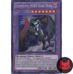 Yugioh Elemental HERO Dark Neos LCGX-EN059 Secret Rare 1st Edition NM - Image 1