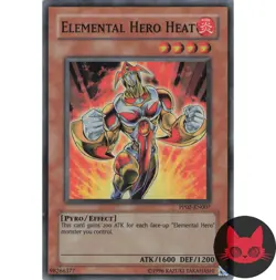 Yugioh Elemental HERO Heat PP02-EN007 Super Rare LP - Image 1