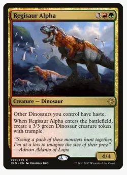 Regisaur Alpha #227 Ixalan (XLN) Magic Card With Protective Sleeve - Image 4