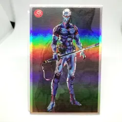 40 Ninja Metal Gear Solid 2 Menko SLAMMER Card Size 8.2cm x 5.4cm - Image 1