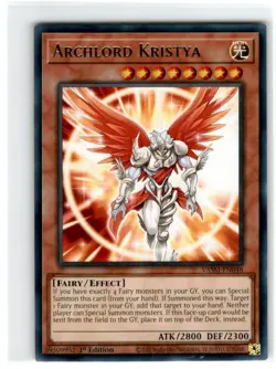 Yu-Gi-Oh! Archlord Kristya Rare VASM-EN048 Lightly Played 1st Edition - Image 3