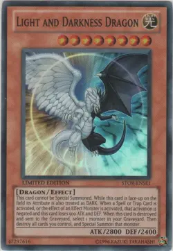Yugioh! LP Light and Darkness Dragon - STOR-ENSE1 - Super Rare - Limited Edition - Image 1