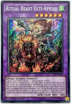 THSF-EN028 Ritual Beast Ulti-Apelio - Secret Rare 1st Ed Lightly Played YuGiOh - Image 1