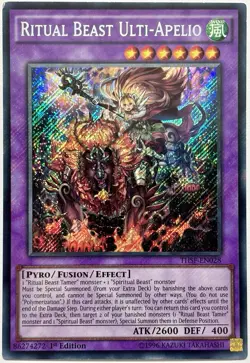 THSF-EN028 Ritual Beast Ulti-Apelio - Secret Rare 1st Ed Lightly Played YuGiOh - Image 4