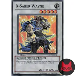 Yugioh X-Saber Wayne 5DS3-EN042 Super Rare 1st Edition LP - Image 1