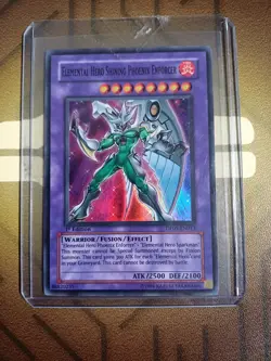 Elemental Hero Shining Phoenix Enforcer DP05-EN013 Super Rare 1st Ed Light play - Image 6