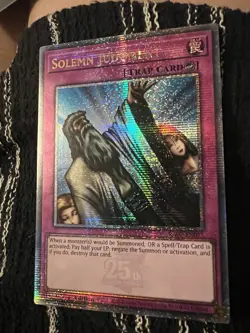Yugioh Solemn Judgment Quarter Century Secret Rare -RA02 - Image 10