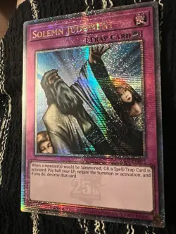 Yugioh Solemn Judgment Quarter Century Secret Rare -RA02 - Image 4