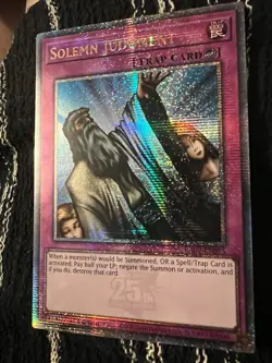 Yugioh Solemn Judgment Quarter Century Secret Rare -RA02 - Image 9