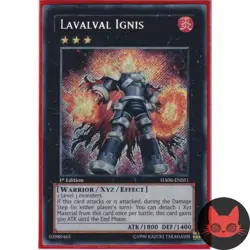 Yugioh Lavalval Ignis HA06-EN051 Secret Rare 1st Edition NM - Image 1