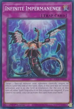 Near Mint Infinite Impermanence - SDCS-EN036 - Super Rare - 1st Edition - YuGiOh - Image 1