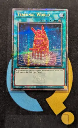 RA04-EN148 Terminal World Quarter Century Secret Rare 1st YuGiOh - Image 1