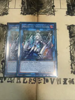 YuGiOh Maliss Q WhiteBinder CRBR-EN019 Collector’s Rare 1st Edition - Image 1