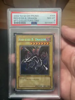 2002 YUGIOH Collector's Tin RED-EYES B DRAGON BPT-005 Secret Rare Limited PSA 8 - Image 4