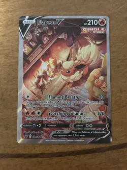 Pokemon Flareon V SWSH179 SWSH: Sword & Shield Promo Cards Holo M/NM - Image 1