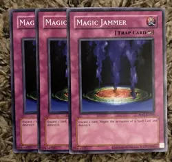 3x Magic Jammer Playset RP01 Yugioh TCG Retro Pack 2020 - Image 1