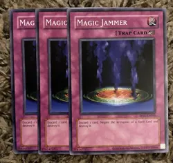3x Magic Jammer Playset RP01 Yugioh TCG Retro Pack 2020 - Image 3