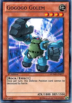 Gogogo Golem NUMH-EN017 Yu-Gi-Oh! Light Play 1st Edition - Image 1